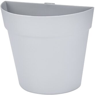 Indoor En Outdoor Balkon Muur Gemonteerde Plastic Bloempotten Voor Plantaardige Muren En Verticale Vergroening Wanddecoratie Bloempotten #10 grijs