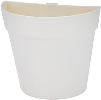 Indoor En Outdoor Balkon Muur Gemonteerde Plastic Bloempotten Voor Plantaardige Muren En Verticale Vergroening Wanddecoratie Bloempotten #10 wit