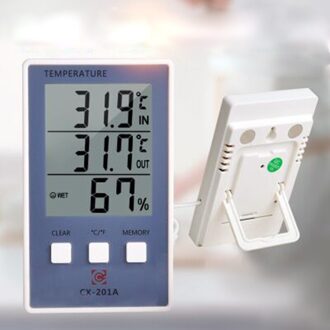 Indoor En Outdoor Elektronische Thermometer En Hygrometer Aquarium Thermometer Op Hetzelfde Scherm Display 90*70*40mm