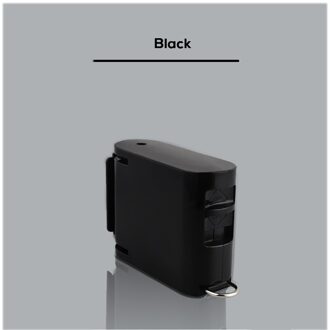 Indoor Onzichtbare Intrekbare Waslijn Met Droogrek Gaten Geen Moeten Boor Het Balkon Handig Quilt Hotel Badkamer rechthoek zwart