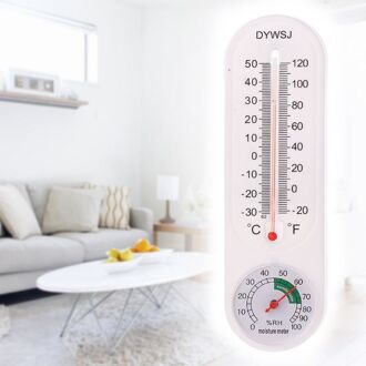 Indoor Outdoor Muur Opgehangen Thermometer Hygrometer Tuin Kantoor Temperatuur Logger