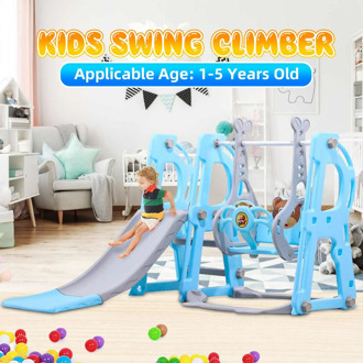 Indoor Play Slide for Kids Recycled Plastic Grow'n Up Fun Slide N Rocker Playset Climber for Indoor Kindergarten Playground