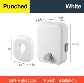 Indoor Telescopische Hanger Telescopische Waslijn Onzichtbare Drogen Waslijn Rack wit