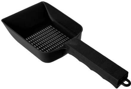 Indoor Zand Schoppen Draagbare Duurzaam Plastic Praktische Reinigen Huisdier Kattenbakvulling Schop Huisdieren Supplies zwart