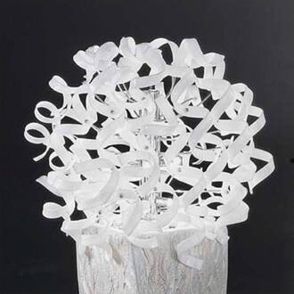 Indrukwekkende vloerlamp White wit, chroom