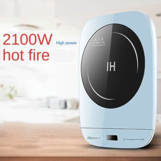 Inductie Kookplaat Smart Elektrische Oven Plaat Nauwkeurige Controle Fornuizen Kookplaat Keuken Kookplaat Pot 2100W blauw