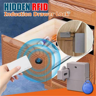 Induction RFID DIY Hidden Safety Digital Smart Cabinet Wardrobe Drawer Lock Home Accessories Drawer Lock Support Wholesale Drop