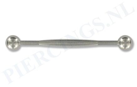 Industrial barbell dikker midden 32 mm