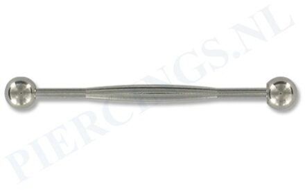 Industrial barbell dikker midden 35 mm