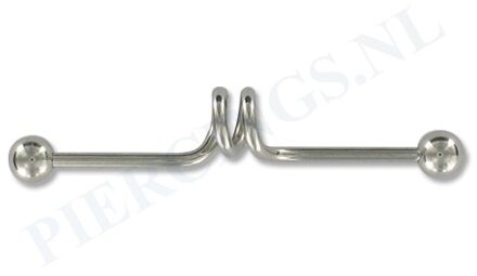 Industrial barbell enkele spiraal