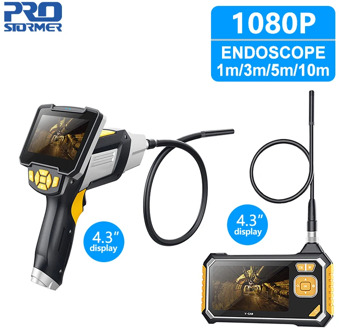 Industrial Endoscope 1080P 4.3 inch Inspection Camera Auto Repair Tool Snake Hard Wifi Endoscope Android by PROSTORMER