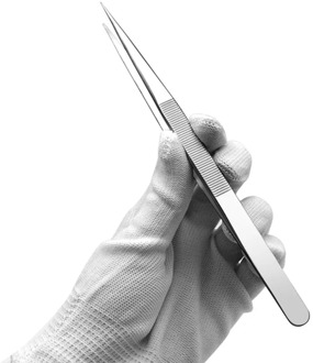 Industrial Grade 18CM Lengthened Stainless Steel Pointed Tweezers Clamps Medical For Electronic Mobile Phone Repair Tool