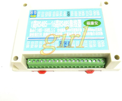 Industrial grade two-way 16 port RS485 hub 485 repeater 485 signal amplifier switch