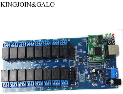 Industrial LAN WAN Ethernet Network 16 Channels relay board controller remote control switch module RJ45 TCP/IP