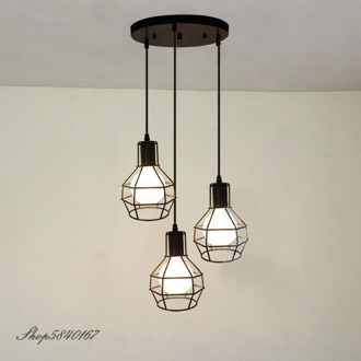 Industrial Pendant Lamps Retro Simple Hanging Lamp Pendant Kitchen Fixture Loft Living Room Lights Hanging Restaurant Suspension