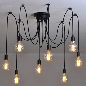 Industrial Spider Pendant Lights Vintage DIY Hanglamp For Living Room Bedroom Restaurant Bar Deco E27 Loft Lamp Kitchen Fixtures