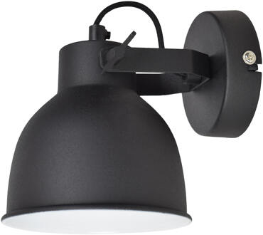 Industrial Wandlamp Zwart