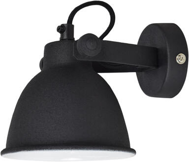 Industrial Wandlamp Zwart