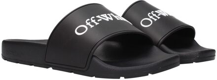 Industriële Band Logo Slide Slipper Zwart - EU 39