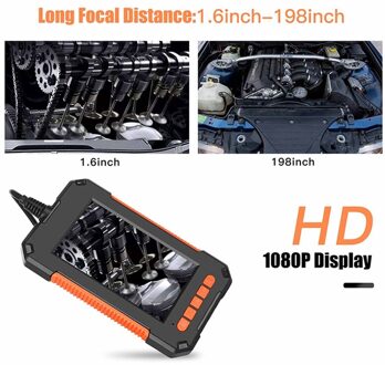 Industriële Endoscoop Camera 1080P Scherm Borescope Inspectie Auto Reparatie Tools 5 M / hard draad