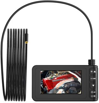 Industriële Endoscoop Full Hd 1080P Auto Reparatie Borescope Inspectie Waterdichte Kleur Lcd-scherm Snake Camera Met 6 Led Verlichting