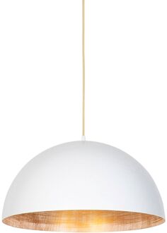 Industriële hanglamp wit met goud 50 cm - Magna Eco