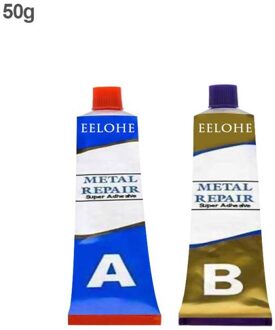 Industriële Sterke Lijm Gel Hittebestendigheid Koude Lasmetaal Reparatie Pasta Dubbele Casting Agent Kit Lijm 50g