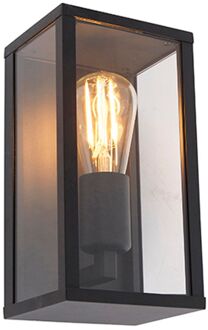 Industriële wandlamp zwart 26 cm IP44 - Charlois