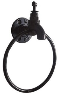 Industriële Wandmontage Handdoek Ring Houder Retro Keuken Badkamer Opslag Rack Organizer Hanger Plank Handdoek Houder