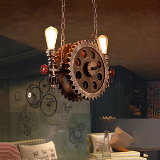 Industry wind light retro loft chandelier living room bedroom dining room bar club pub restaurant light gear cafe pendant lamp