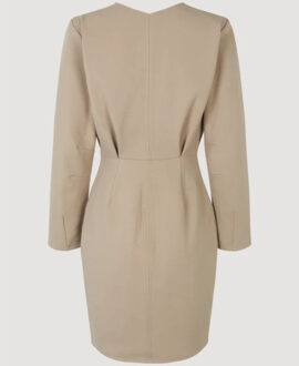 Inessa dress silver mink - - maat 38 Beige