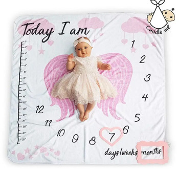 Infant Baby Photo Blanket Photography Prop Backdrop Cloth Calendar Newborn Boys Girls Photos Accessories