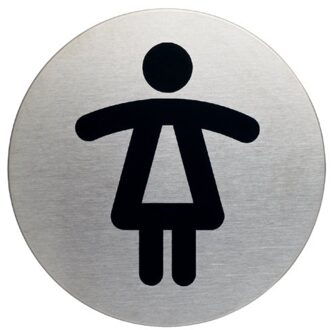 Infobord pictogram Durable 4904 wc dames rond 83Mm