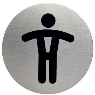 Infobord pictogram Durable 4905 wc heren rond 83Mm