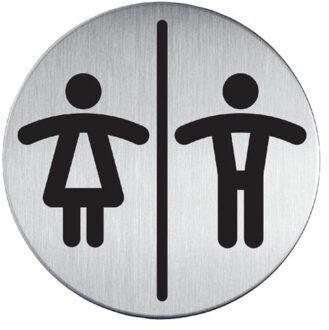 Infobord pictogram Durable 4920 toileten D/H rond 83Mm