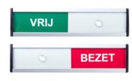 Infobord vrij/bezet 125x30mm