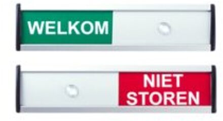 Infobord welkom/niet storen 125x30mm