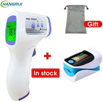 Infrared thermometer digital LED thermometers Forehead gun термометр Adult/baby Temperature Spo2 oximetro oled pulse oximeter