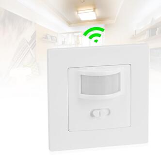 Infrarood PIR Bewegingssensor Schakelaar PVC Verzonken Muur Lamp Switch On/Off en PIR Schakelaar Gloeilamp Schakelaar assortiment