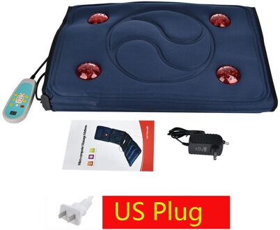 Infrarood Verwarming Massage Kussen Full Body Ontspanning Pijnbestrijding Warm Mat Blauwe Auto Kantoor Heat Seat Ontspanning Eu/Us plug