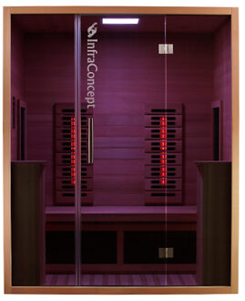 Infraroodsauna Elite Wellness InfraConcept 160x120x195 cm Intensity Hemlock