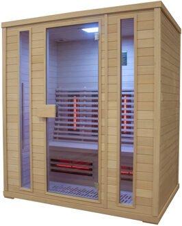 Infraroodsauna Elite Wellness Premiumline Canada 180x120x200 cm Hemlock Hout