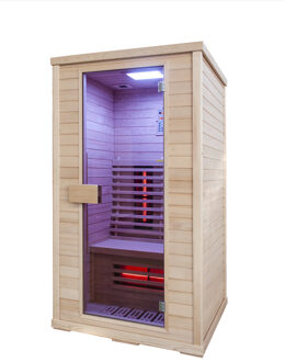 Infraroodsauna Elite Wellness Premiumline Finland 110x100x200 cm Hemlock Hout