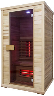 Infraroodsauna Elite Wellness Premiumline Finland 110x100x200 cm Red Cedar Hout
