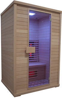 Infraroodsauna Elite Wellness Premiumline Litouwen 130x110x200 cm Red Cedar Hout
