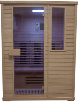 Infraroodsauna Elite Wellness Premiumline Norway 150x120x200 cm Hemlock Hout