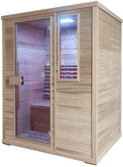 Infraroodsauna Elite Wellness Premiumline Norway 150x120x200 cm Red Cedar Hout