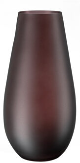 Inge Christmas goods Bloemenvaas New York - mat bruin - glas - H30 cm - Vazen