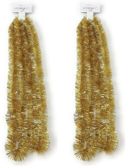 Inge Christmas Goods Kerstslinger - 10x - guirlande - goud - 270 cm