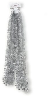 Inge Christmas Kerstslinger - zilver - 270 cm - Guirlande folie lametta - Kerstslingers Zilverkleurig